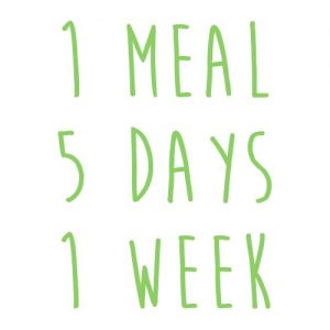 Product option: 1 Meal for 5 Days (1 Week)