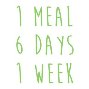 Product option: 1 Meal for 6 Days (1 Week)