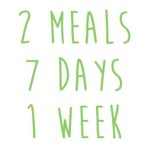 Product option: 2 Meals for 7 Days (1 Week)
